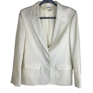 Oscar de la Renta White Blazer